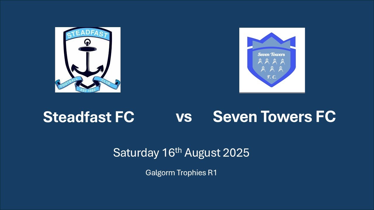 Galgorm Trophies R1 Steadfast vs Seven Towers   16th August 2025