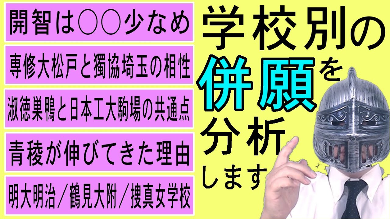 [中学受験]No.356学校別併願ランキングtop5「みんなはどこを併願しているの？」Part15 [大手塾の裏情報]