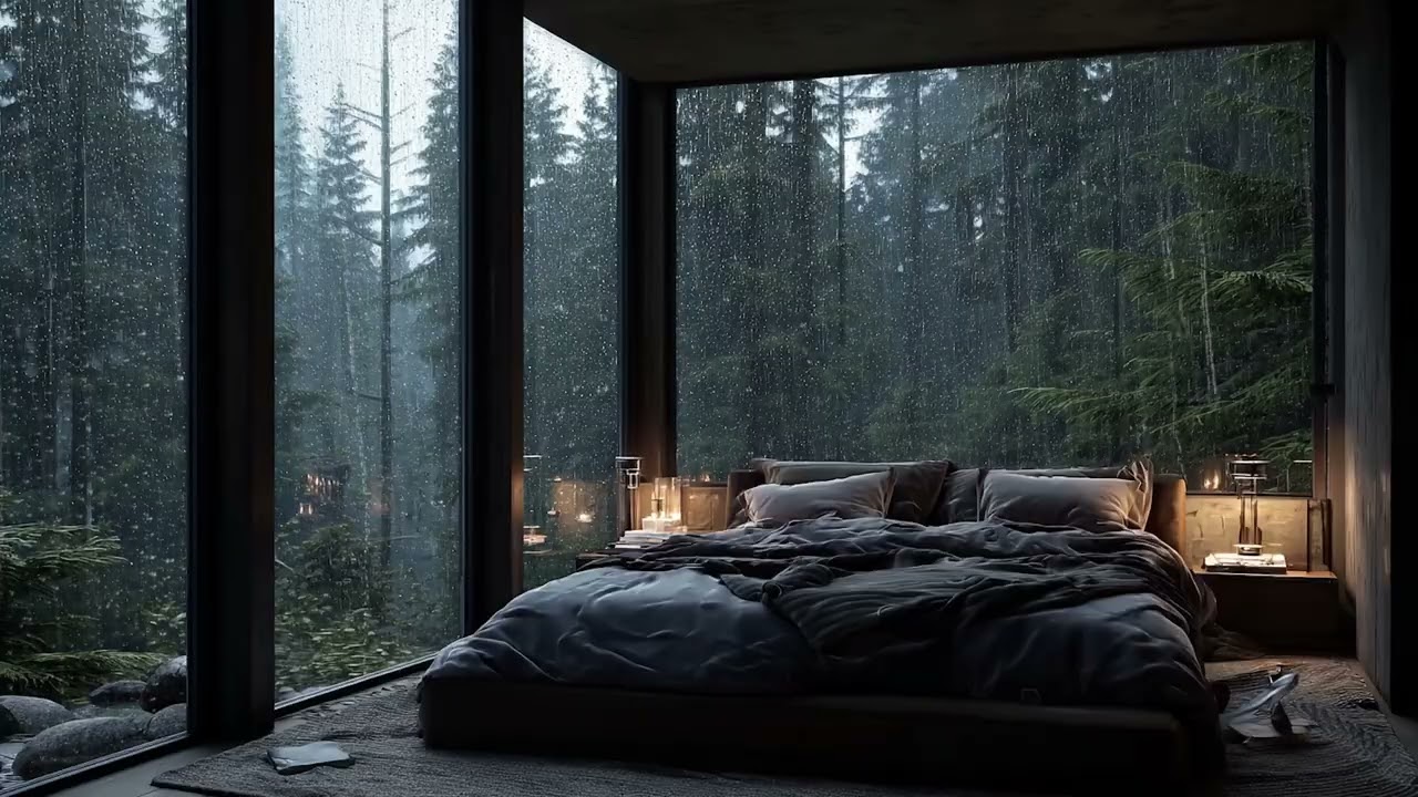 Deep Sleep on a Rainy Night 🌧️ Rain Sounds for Sleep, Insomnia Relief & Relaxation