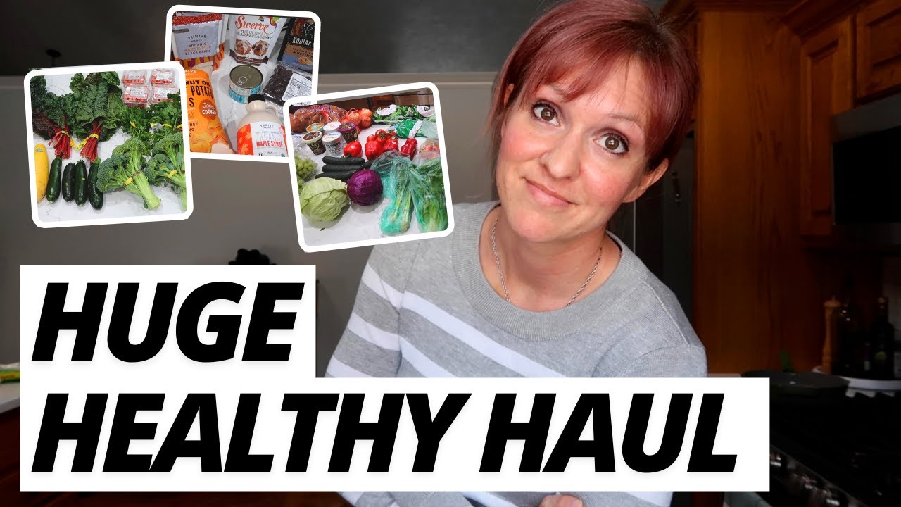 LARGE FAMILY HEALTHY GROCERY HAUL with FRUGAL FIT MOM