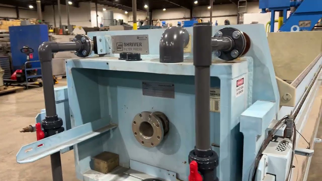 SHRIVER 87 EXPANDABLE TO 100 CU' ELECTRIC/HYDRAULIC FILTER PRESS FP2584