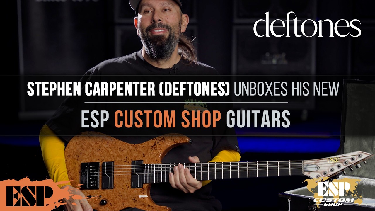 Stephen Carpenter (Deftones) | Unboxing His New ESP Custom Shop Guitars | ESP Guitars