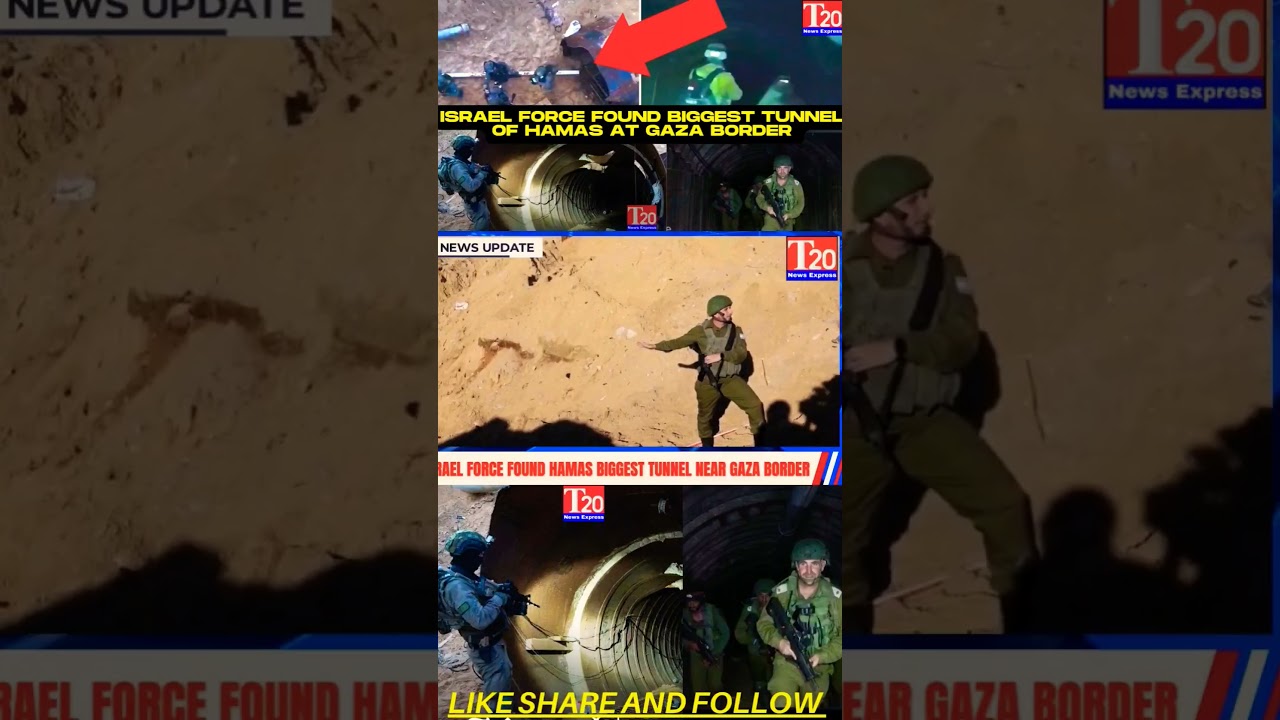 Israel Force exposed Hamas biggest underground tunnel system of attack built near the gaza border