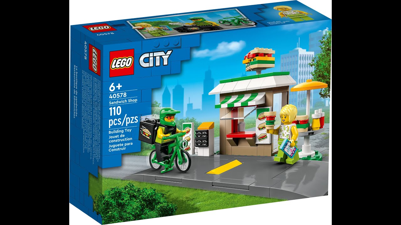 Lego City 40578 Sandwich Shop speedbuild / time-lapse.