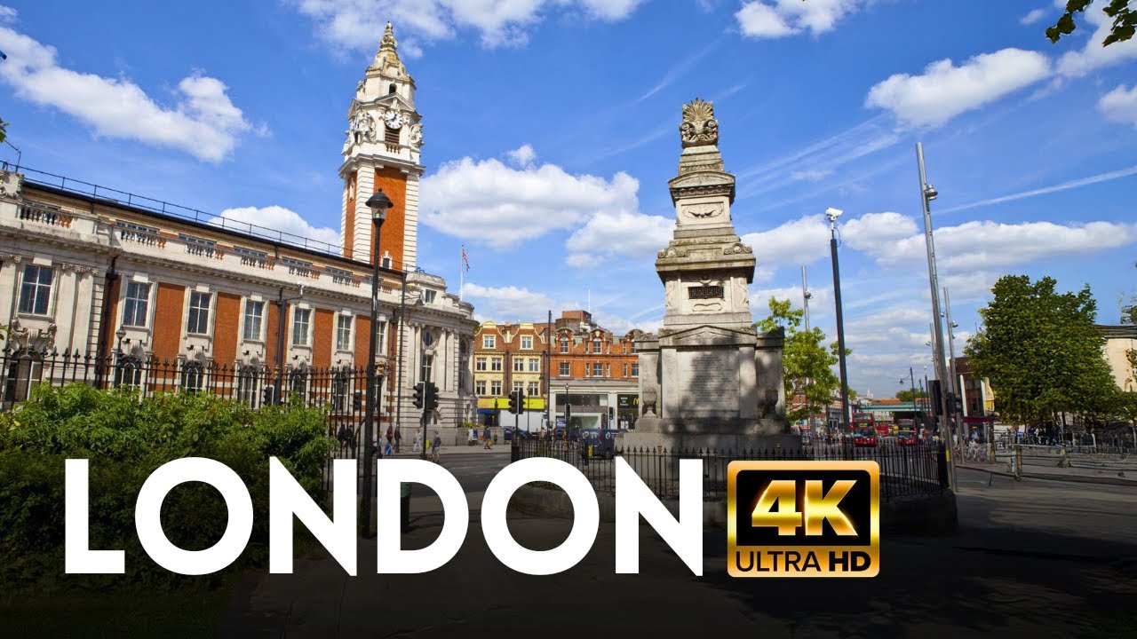 🇬🇧 London, UK: Brixton Walk, Borough of Lambeth - Sunny Spring Day | 4K HDR