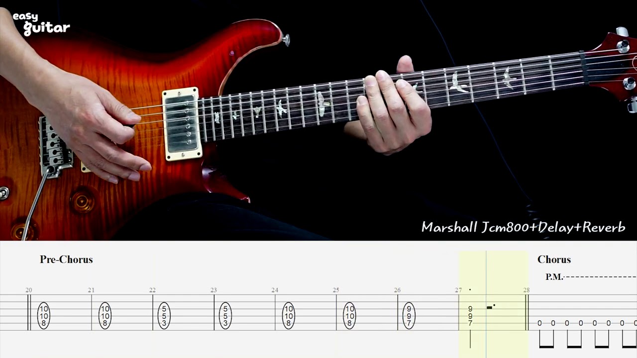 Judas Priest - Breaking The Law Guitar Lesson With Tab(Slow Tempo)