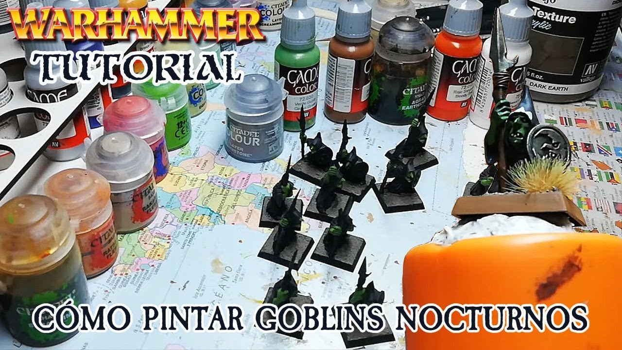 WARHAMMER/TUTORIAL/CONSEJOS- PINTA RÁPIDAMENTE GOBLINS NOCTURNOS-GLOOMSPITE GITZ-PAINT