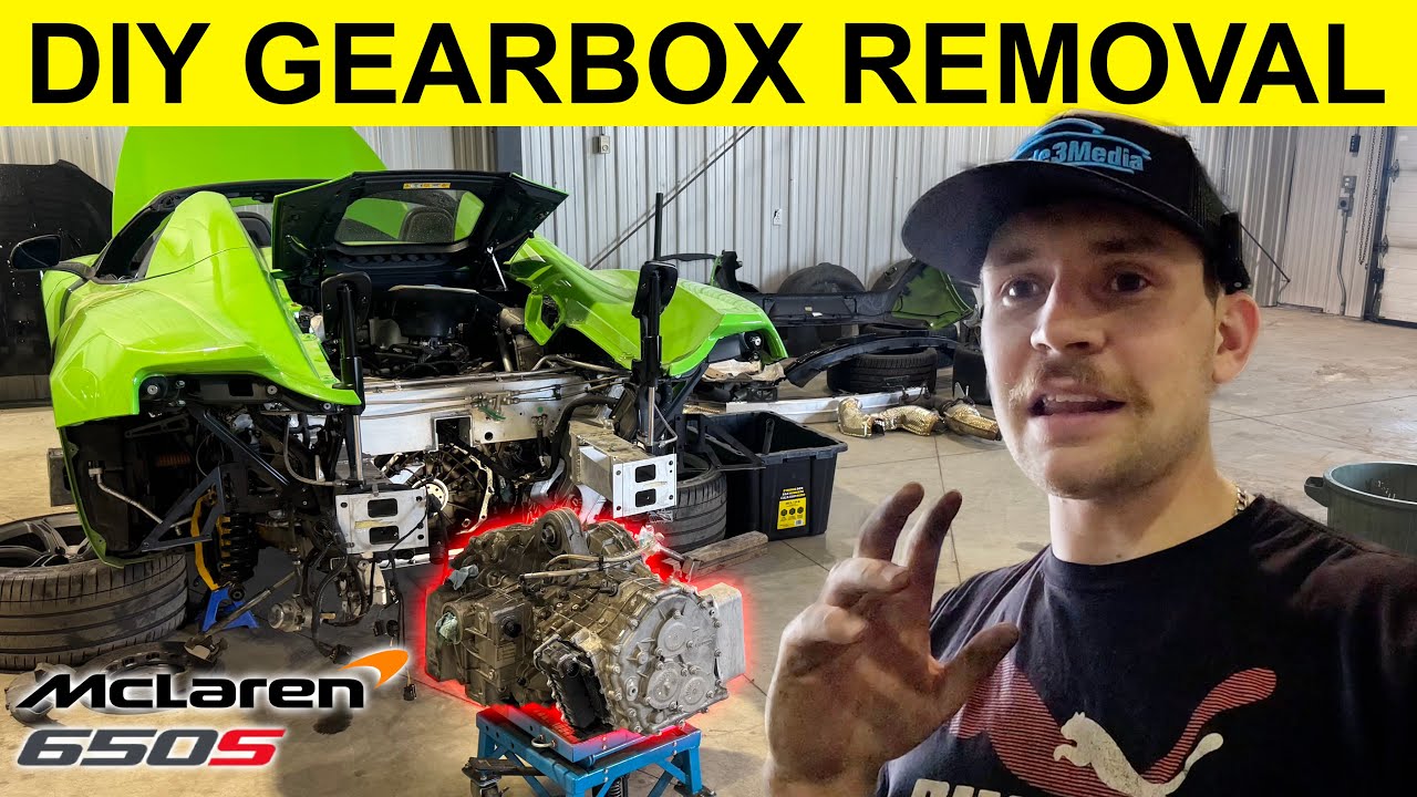 DIY McLaren 650s transmission removal!