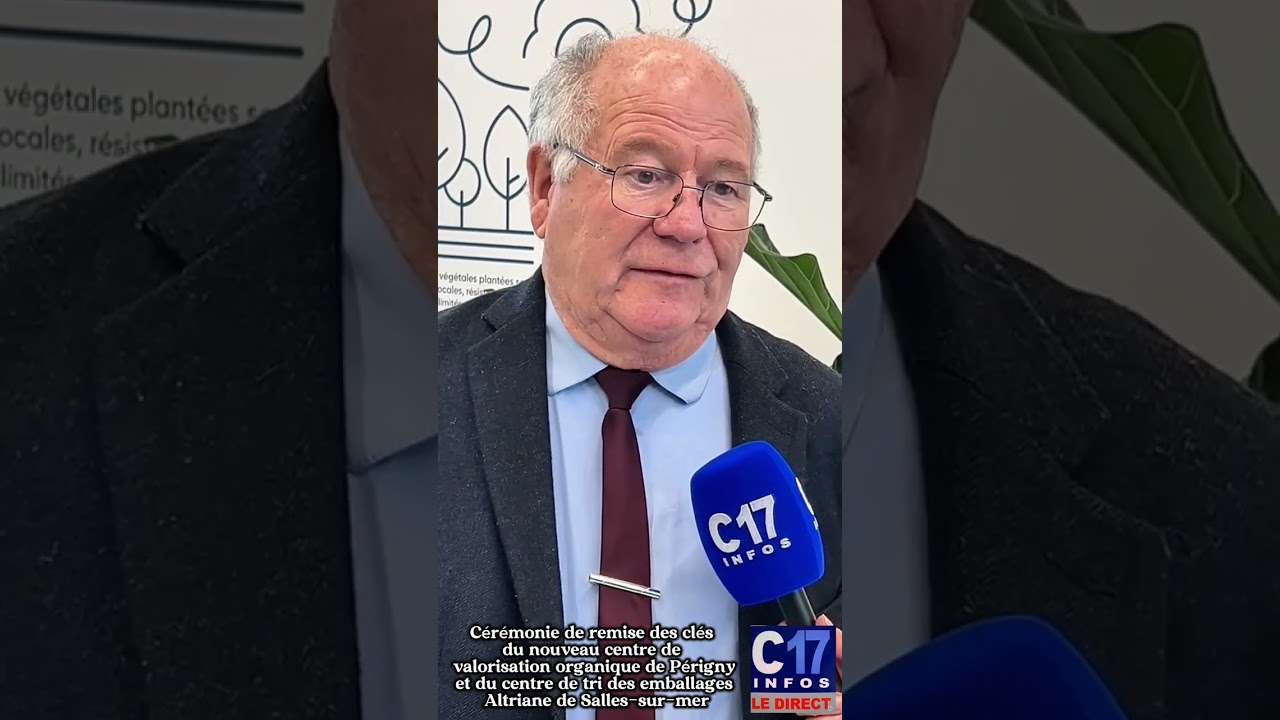 Remise des clés  du nouveau centre de valorisation organique de Périgny Altriane de Salles-sur-mer