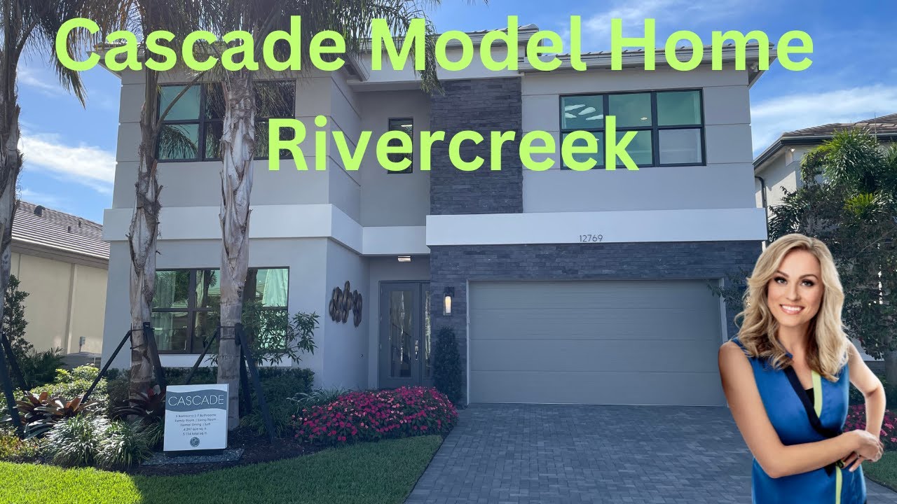 Cascade Model - GL Homes | 4,397 Sq.Ft. | 5 Beds | 7 Baths | Rivercreek | Estero FL | Model Home