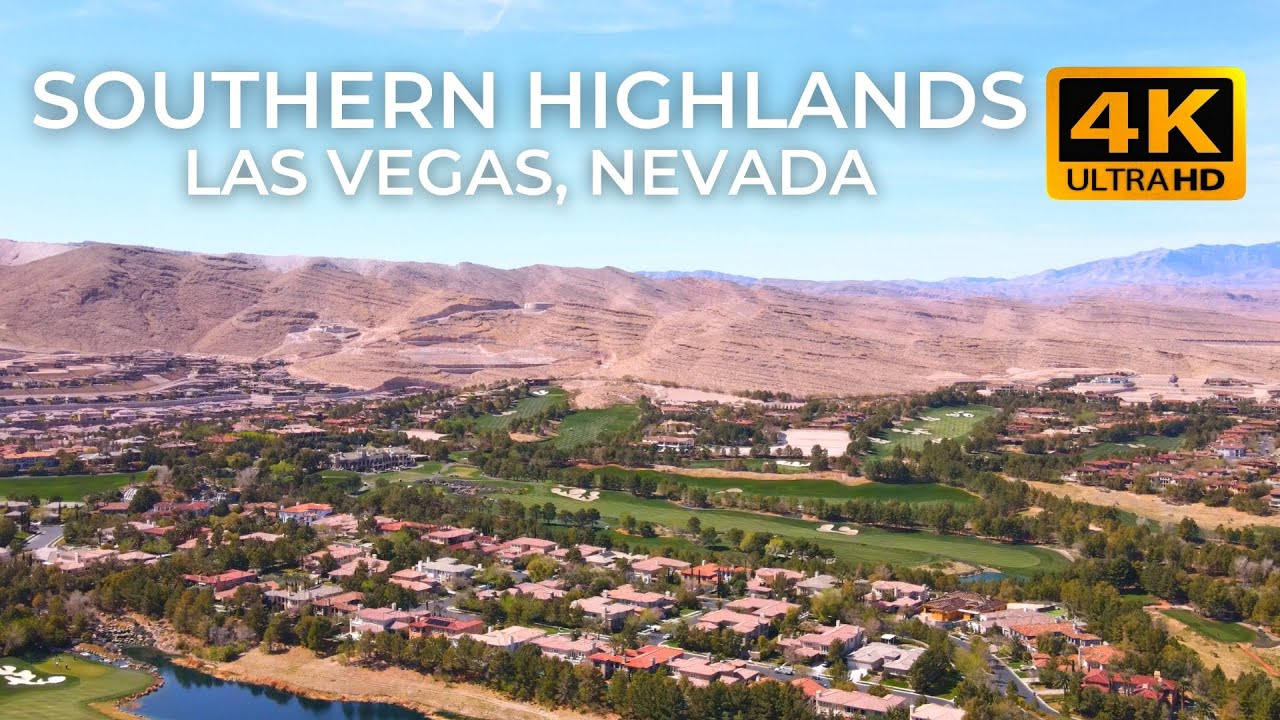 SOUTHERN HIGHLANDS | Exclusive Golf Course Views | Las Vegas, Nevada | 4k HD Drone Video