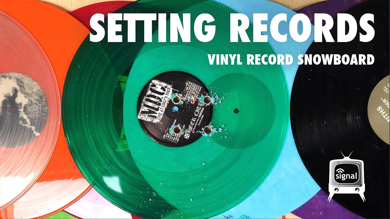 Every Third Thursday : Setting Records : Vinyl Record Signal Snowboard