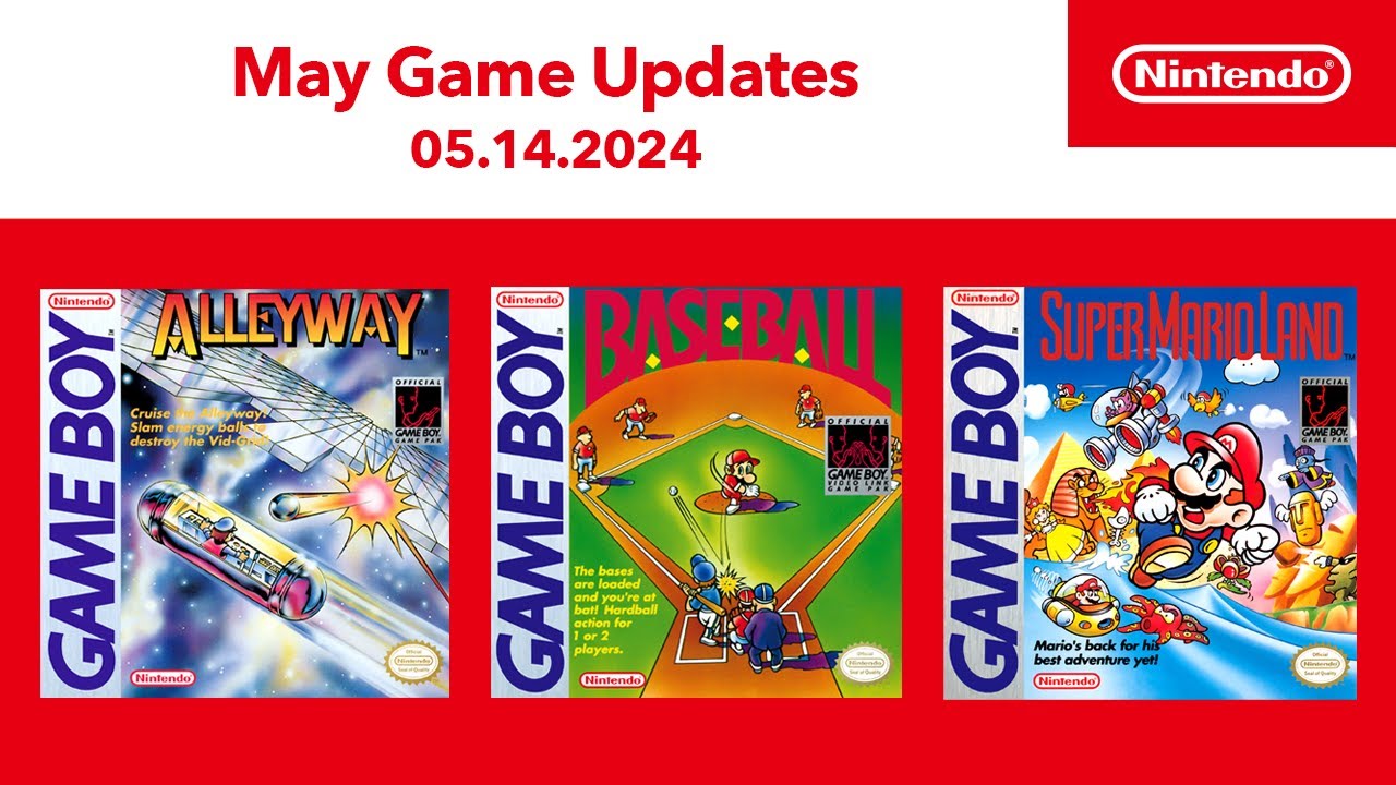 Game Boy &ndash; May 2024 Game Updates &ndash; Nintendo Switch Online