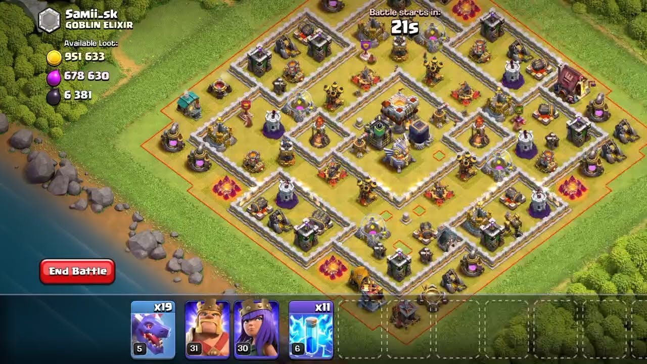 I destroy th11 base with this th 10 army