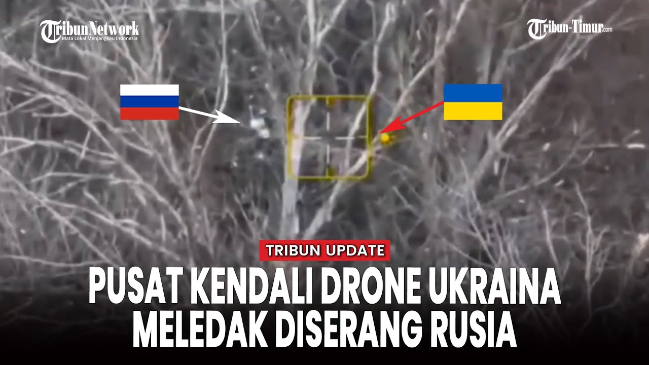 Ledakan Dahsyat Terekam, Titik Kontrol UAV Ukraina Dihantam di Arah Utara