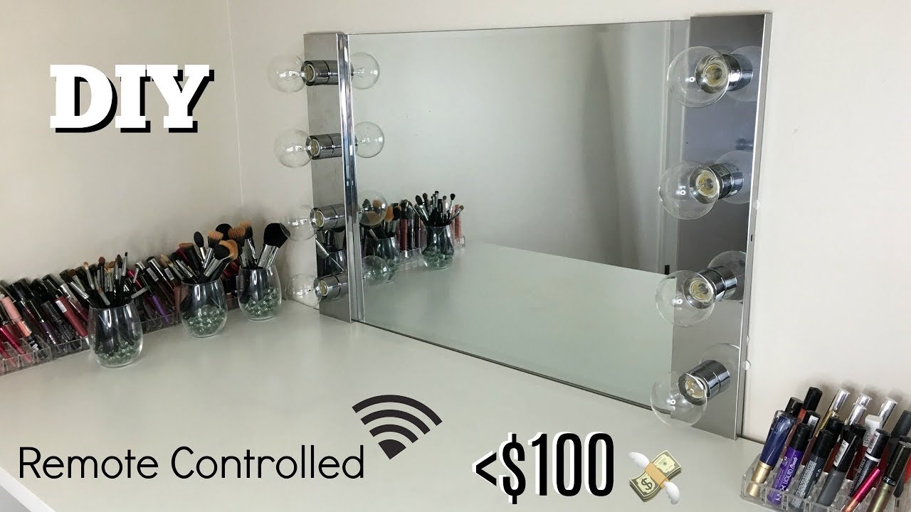 DIY VANITY MIRROR WITH LIGHTS! $94