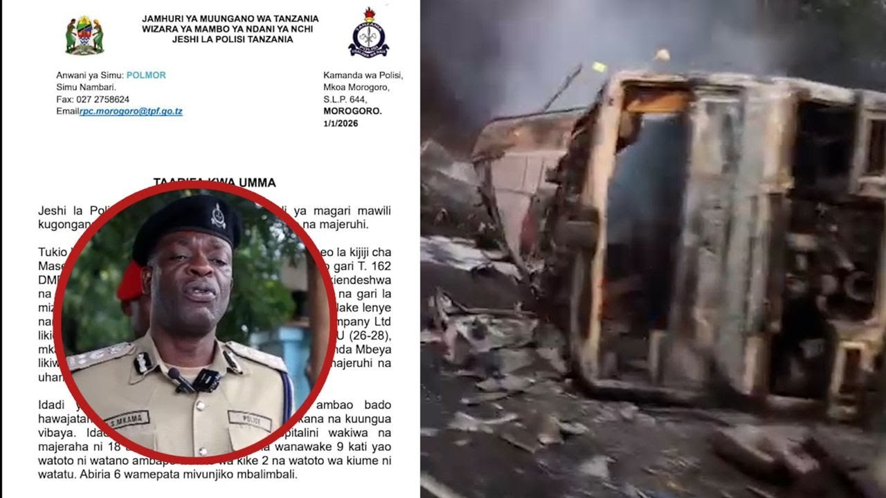 AJALI YAUA WATU 10 MOROGORO MAGARI YAGONGANA NA KUTEKETEA KWA MOTO, MIILI HAIJATAMBULIWA