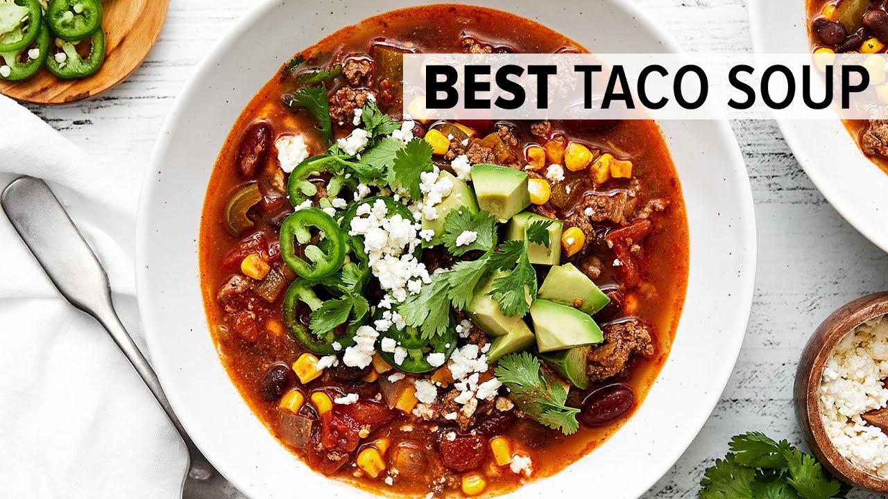 The best TACO SOUP recipe that's super easy!