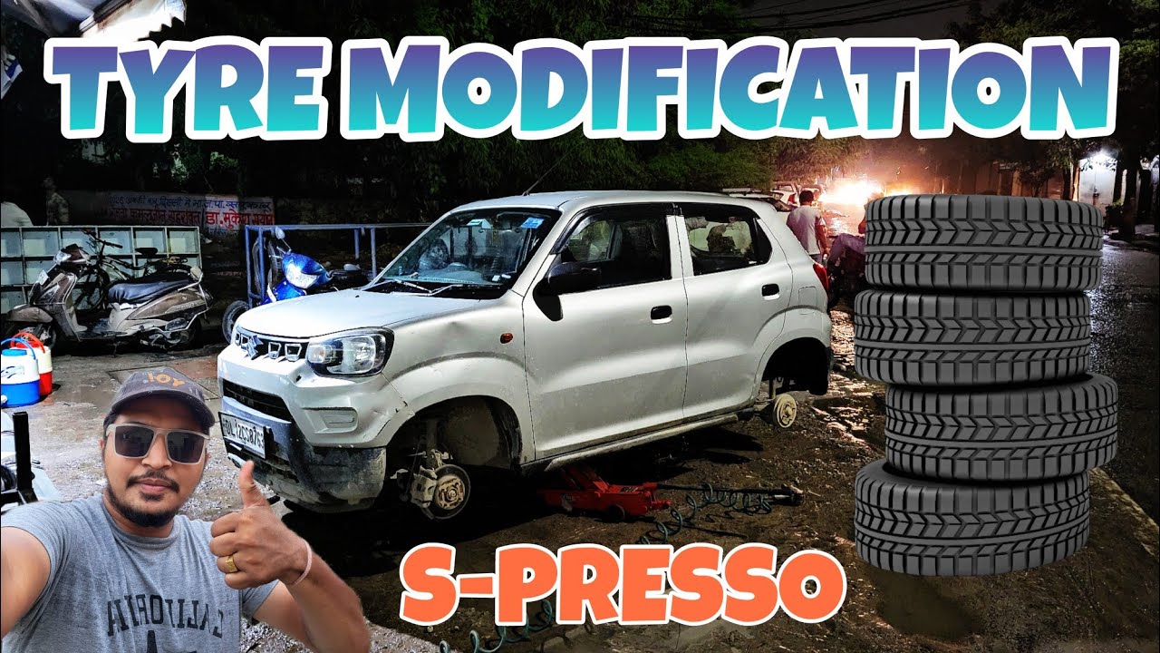 🔥 Maruti Suzuki S-Presso TYRE MODIFICATION | 👌 Best tyres for Maruti Suzuki S-presso