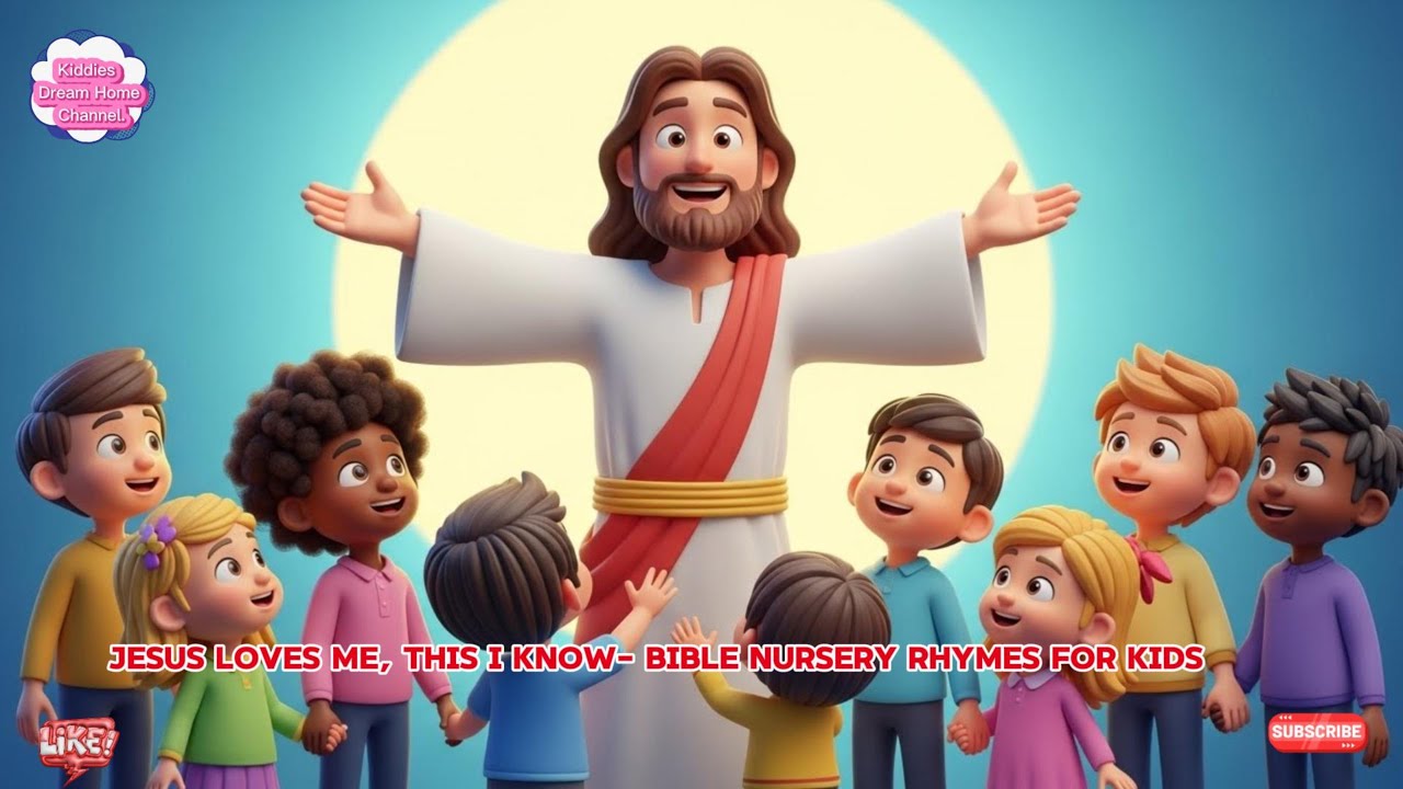 Jesus Loves Me, This I Know-Bible Nursery Rhymes song for kids