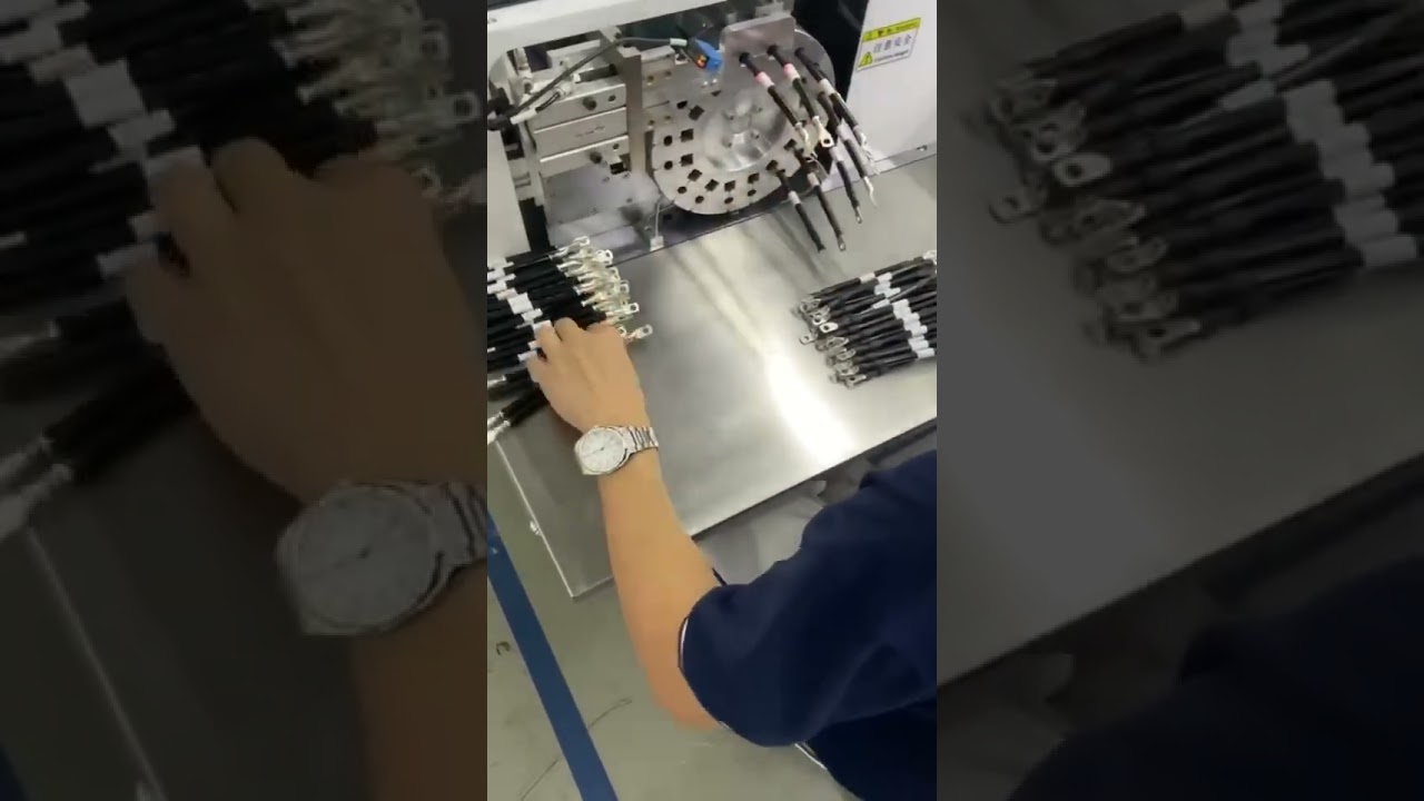HH-210C Shrinkable Tube Inserting and Heating Machine is large cable assembly from new energy