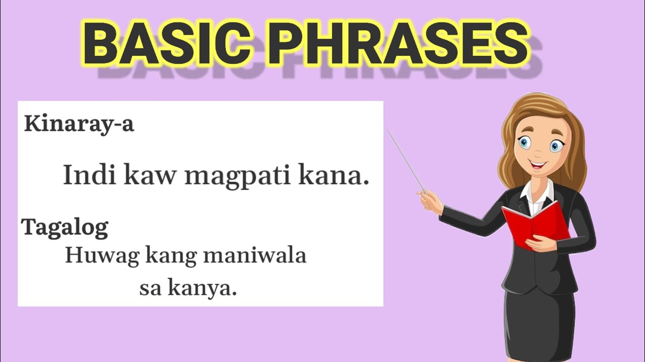 BASIC PHRASES | Kinaray-a - Tagalog | Learning Video | Shinnykor Tutorial