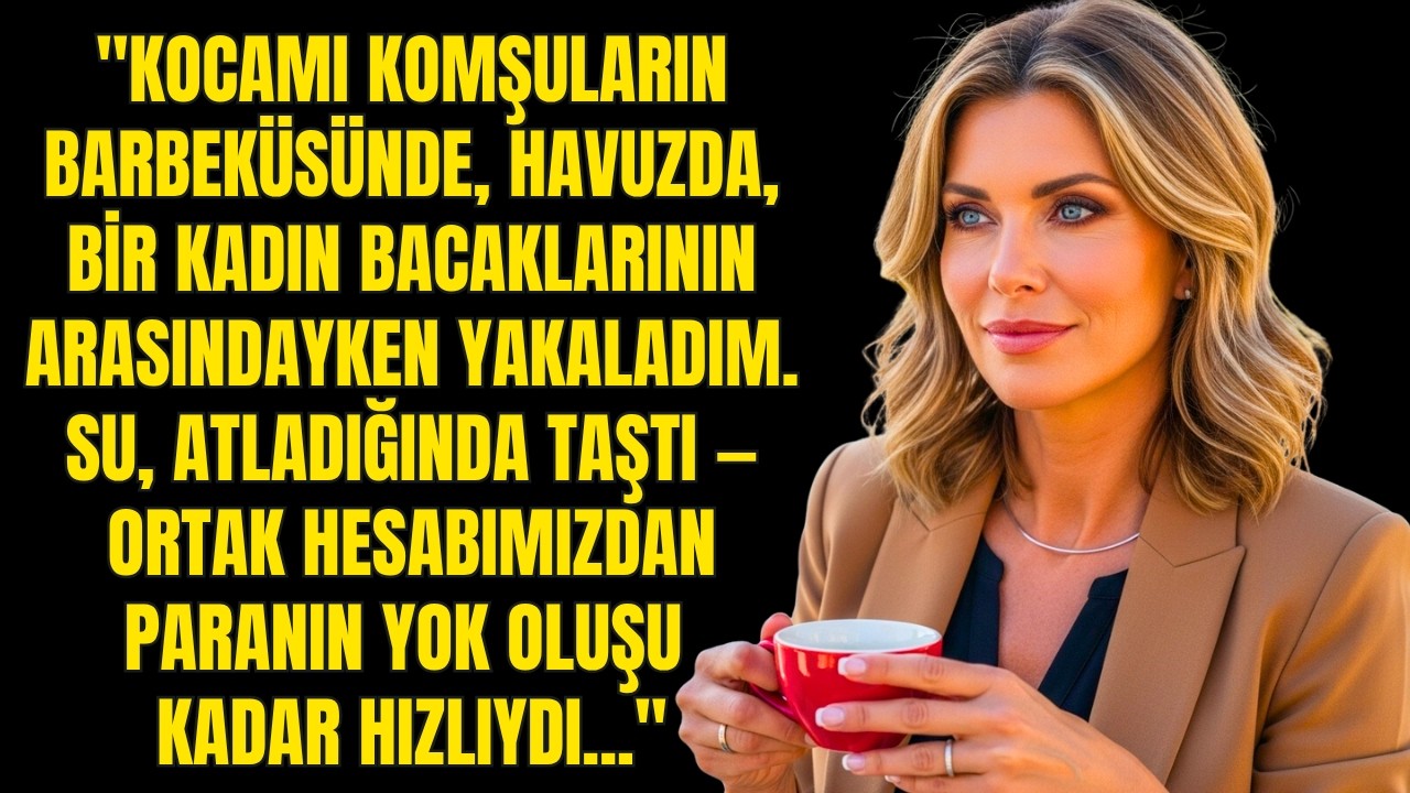 KOCAMI KOMŞULARIN BARBEKÜSÜNDE, HAVUZDA, BİR KADIN BACAKLARININ ARASINDAYKEN YAKALADIM!