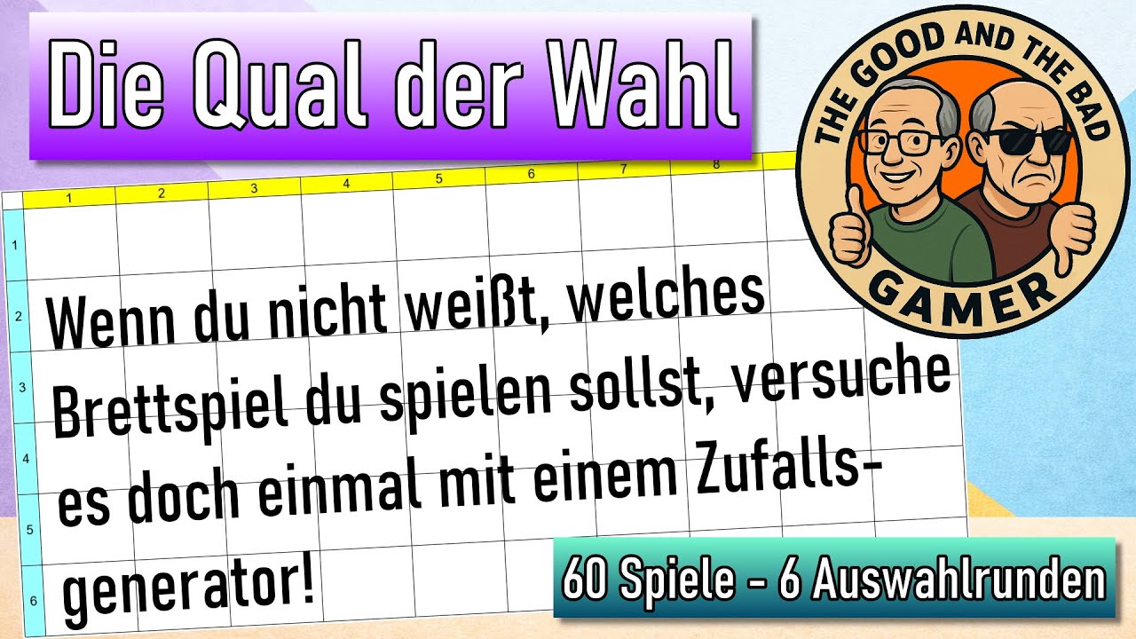Die Qual der Wahl: Welches Brettspiel aus dem Spieleregal nehmen und spielen? Die Lösung!