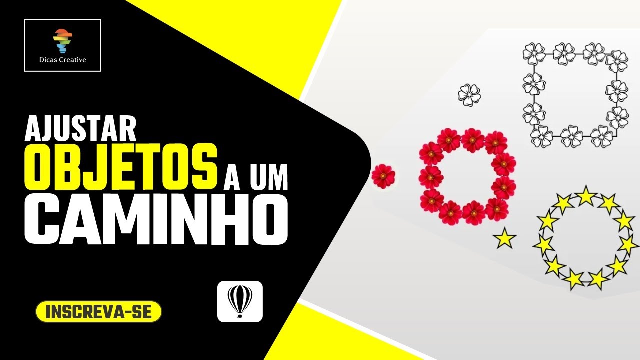 COMO AJUSTAR OBJETOS AO CAMINHO NO COREL DRAW