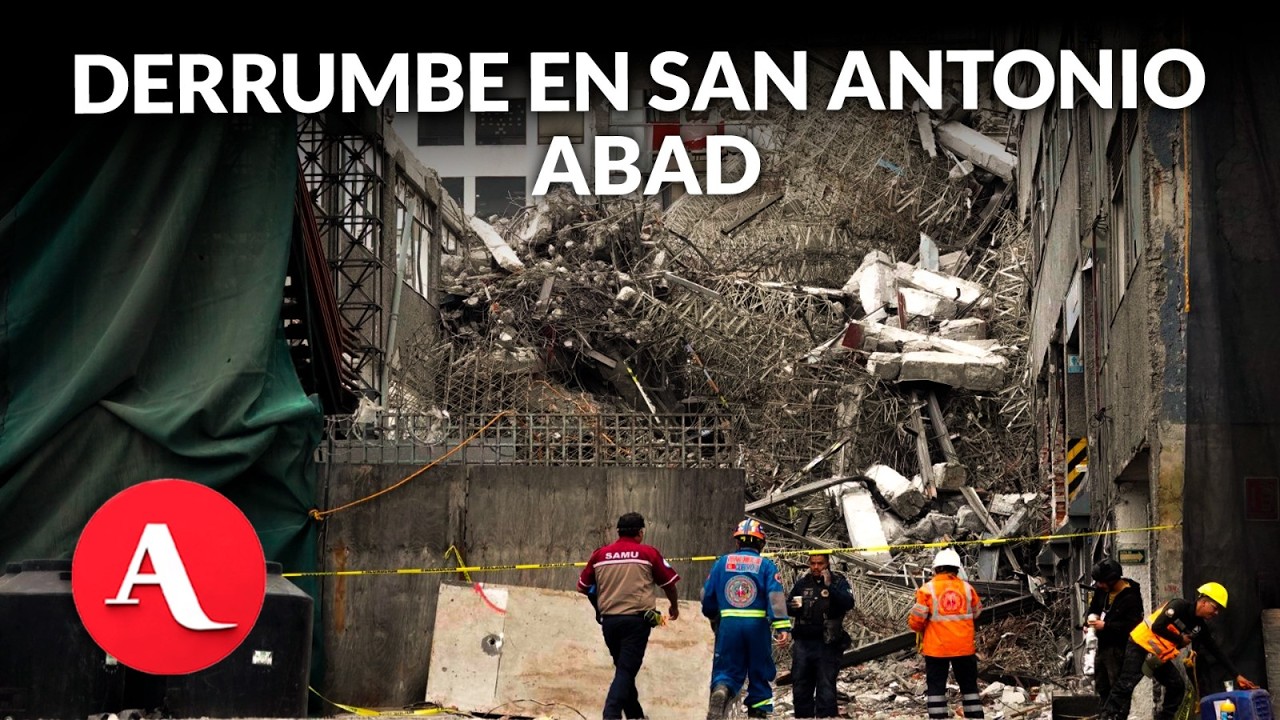 Derrumbe de edificio en San Antonio Abad deja un muerto; continúan labores de rescate