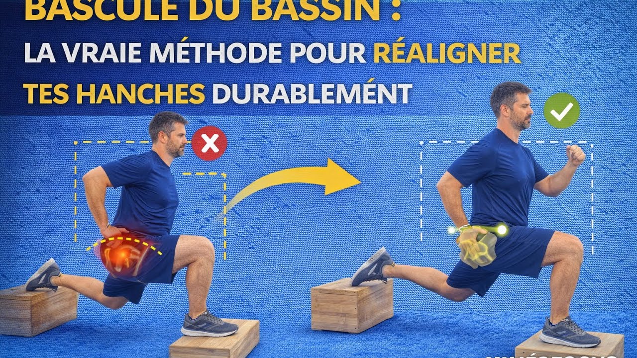 BASCULE DU BASSIN : LA VRAIE MÉTHODE POUR RÉALIGNER TES HANCHES DURABLEMENT