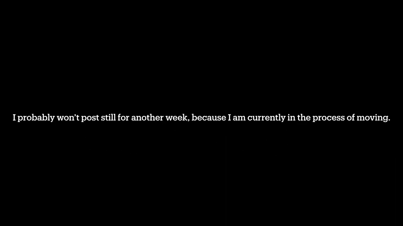 Notice About Lack of Posts