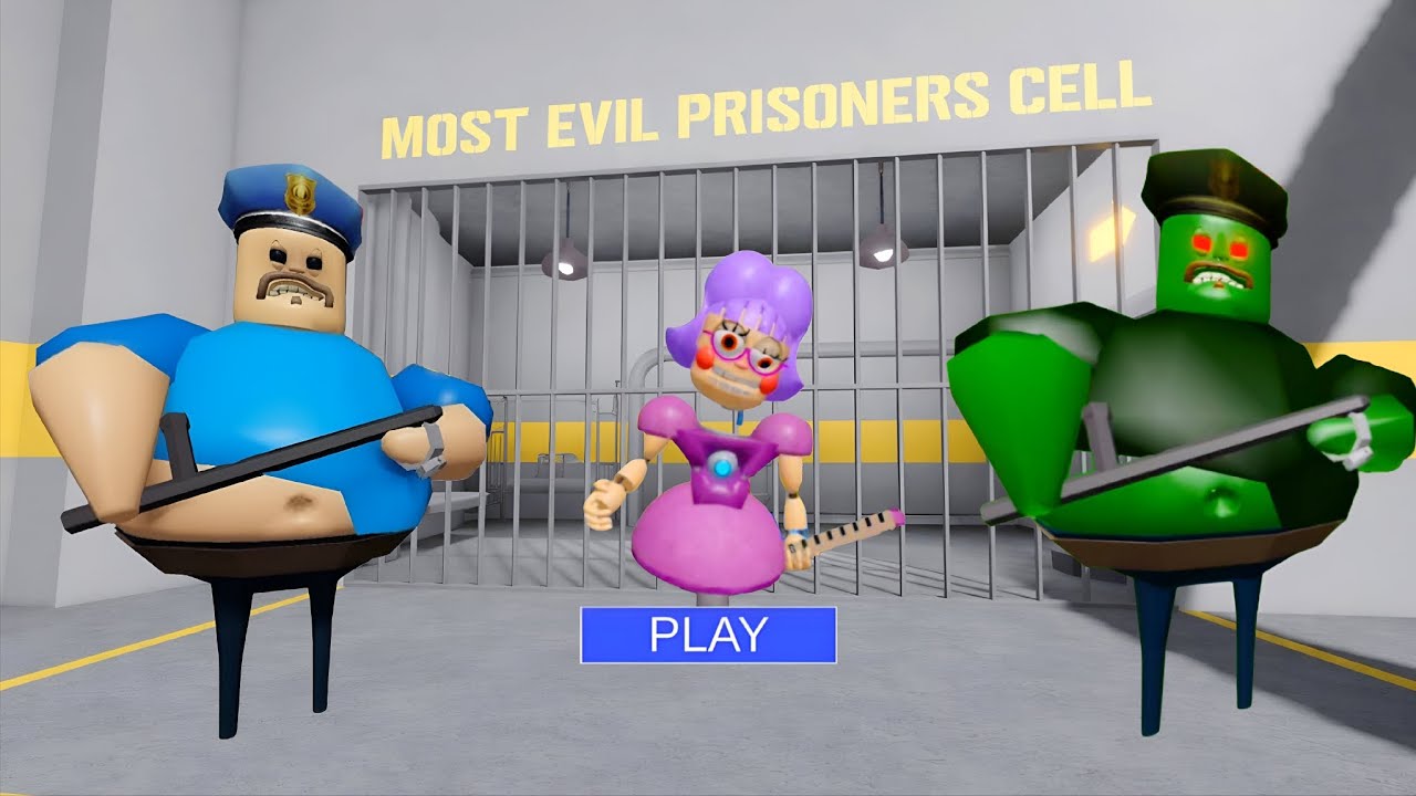 BARRY'S PRISON RUN, ZOMBIE BARRY'S PRISON RUN, MISS ANI-TRON PRISON PLAY RUN (OBBY) ROBLOX 