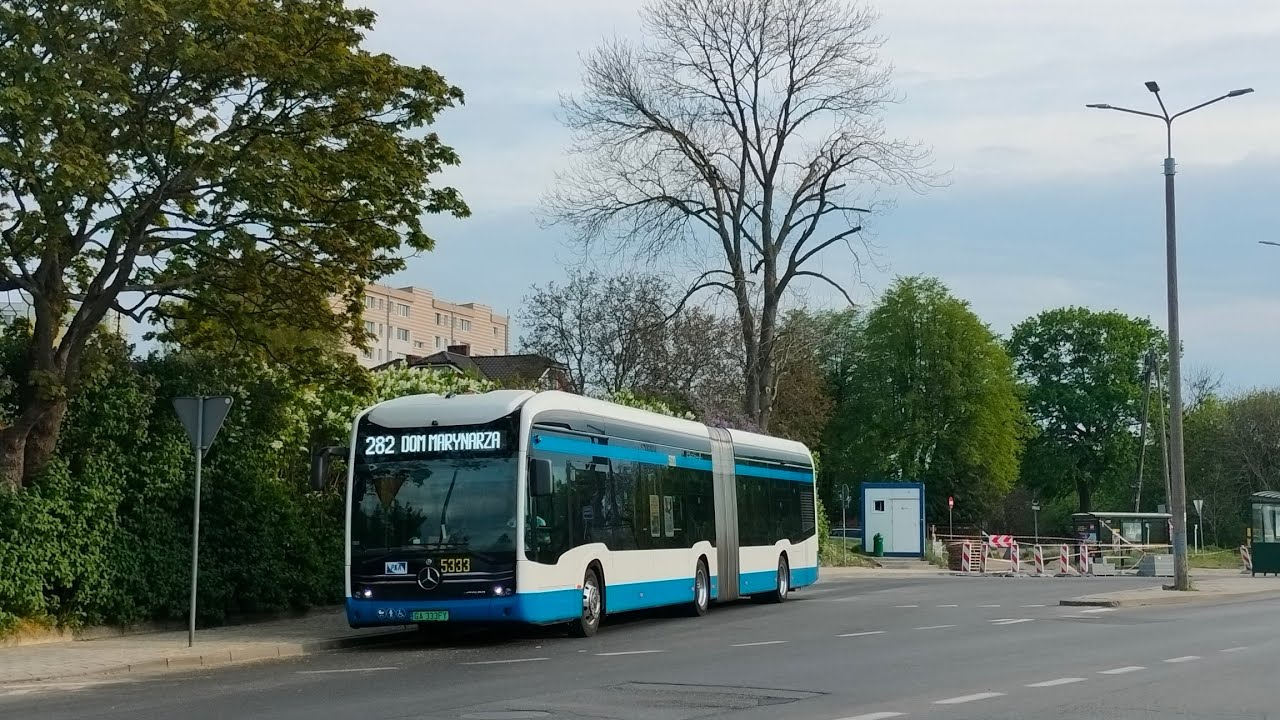 [282] PKM Gdynia - Przejazd Mercedesem eCitaro G #5333 na linii 282➡️Pogórze Górne (cała trasa)