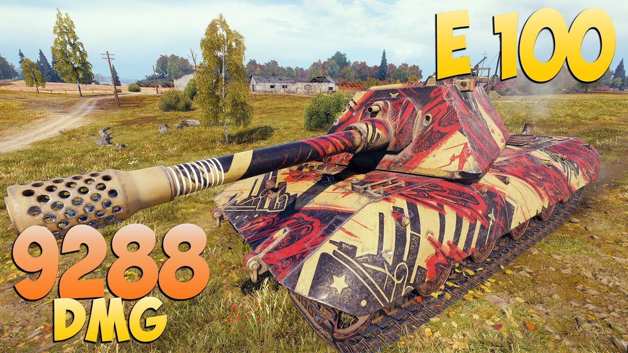 E 100 - 6 Kills 9.2K DMG - Красивый финал! - Мир Танков