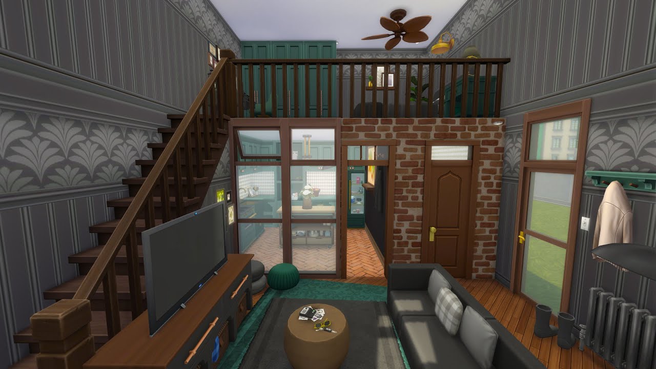 THE CUTEST LOFT NO CC | The Sims 4 Speed Build