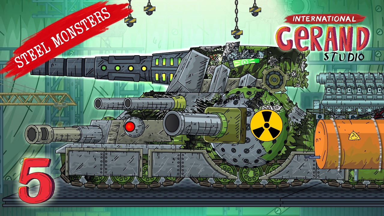 12-5 Atomic Threat: Vostok-1 Repair Under Karl-44's Fire - Cartoons about tanks