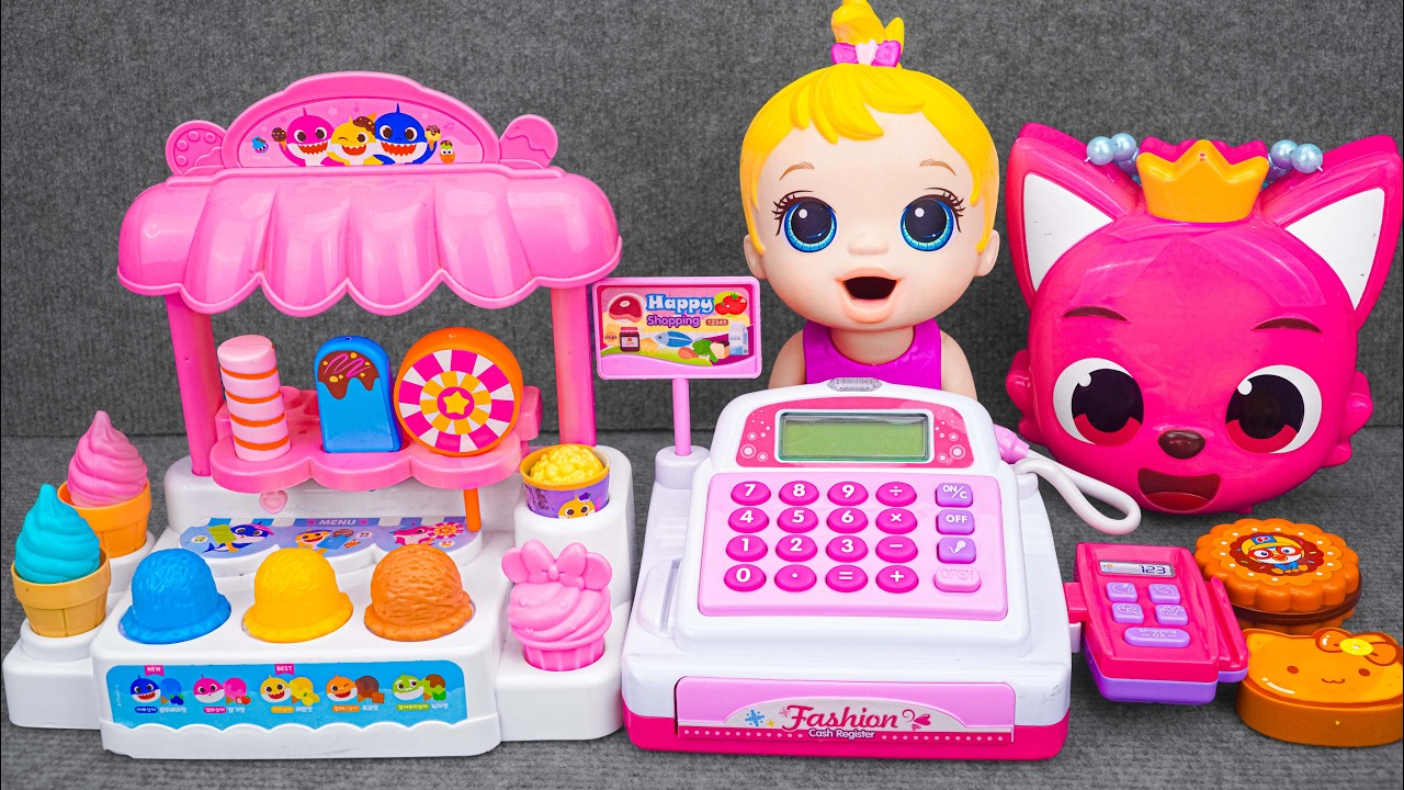 125 Minutes Satisfying with Unboxing Happy Baby Alive Pink Cashier Set Video | Review Toys ASMR