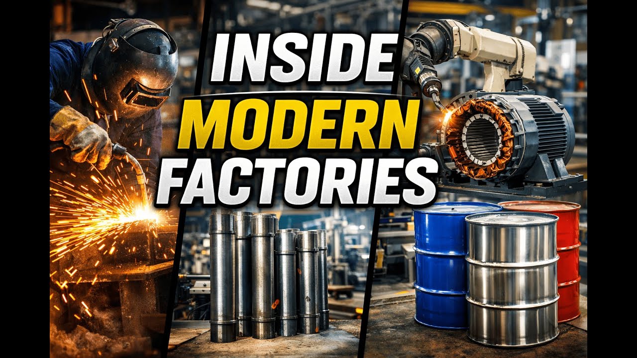 Industrial Manufacturing Processes Inside Modern Factories