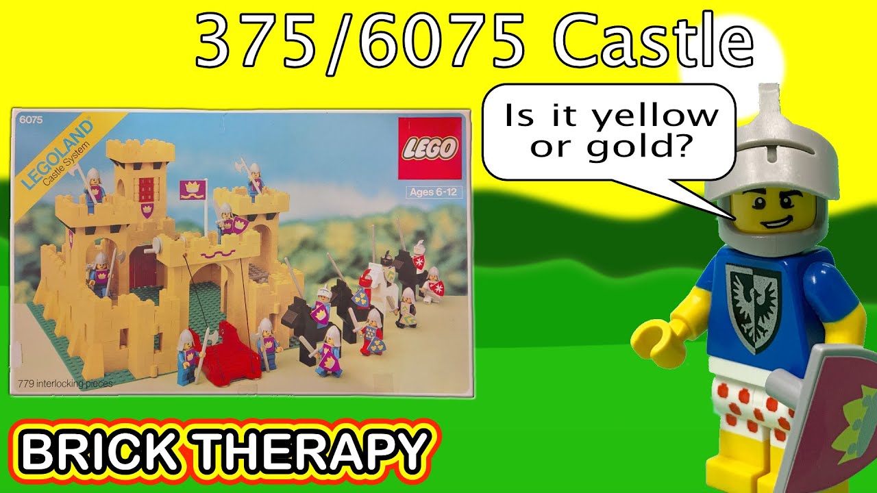 Vintage LEGO Classic Castle System set 375/6075 Castle : Speed Build and Review