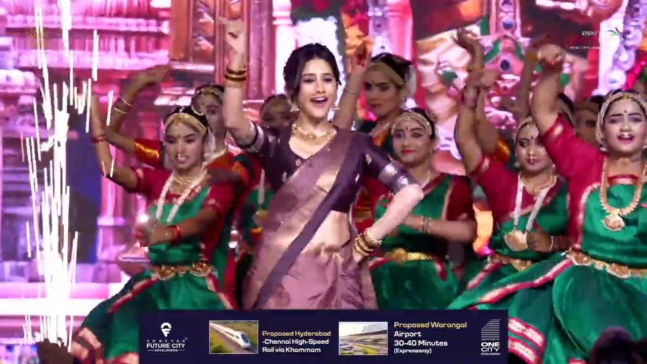Actress Nabha Natesh Beautiful Dance at Swamy Vaari Ratha Yatra Launch Event | Nagabandham