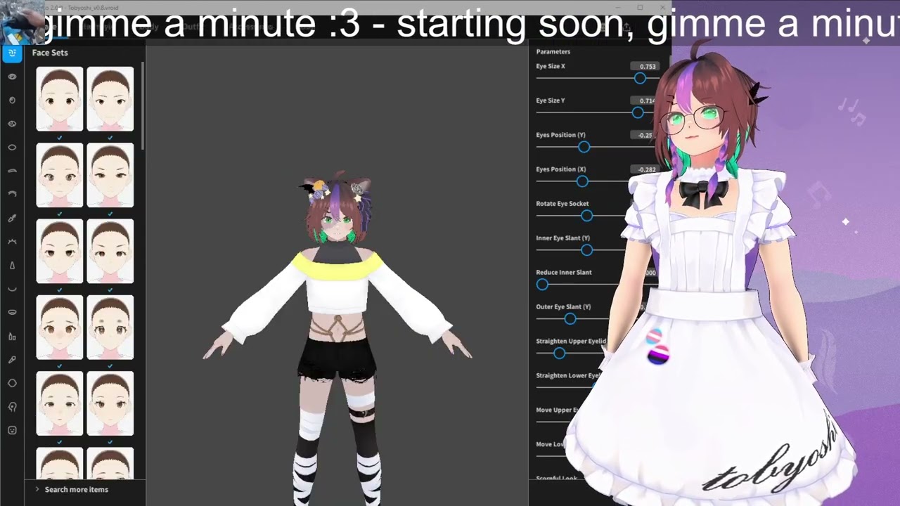 Make a 3D model with me! | VRoid [VOD]