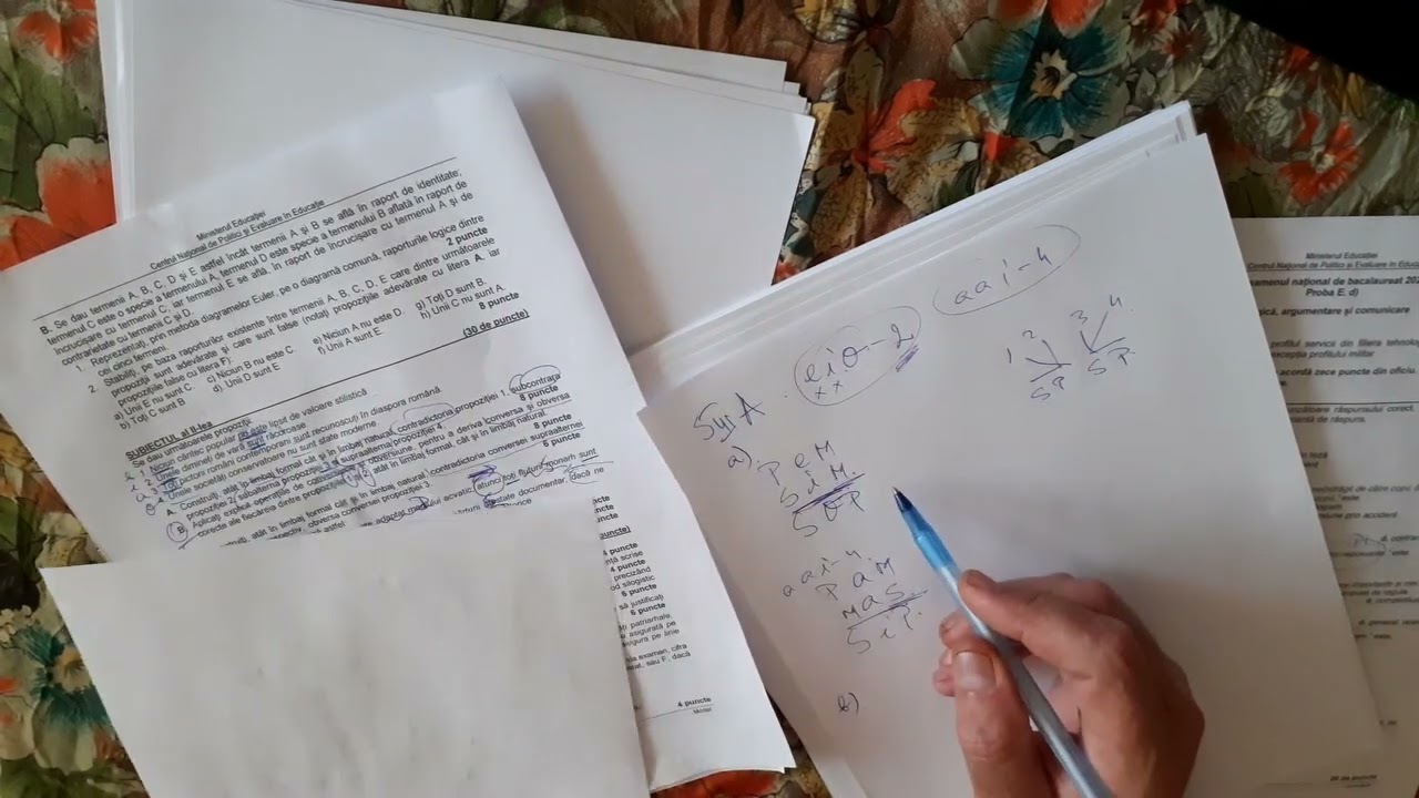 11 Bac logica 2024 - sugestii de rezolvare - silogismul SIII A a b