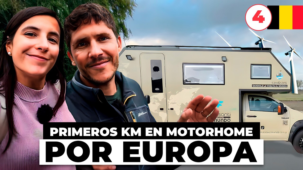 EUROPA: Así fueron nuestros primeros kilómetros viajando en motorhome por BELGICA 🇧🇪 Ep.4