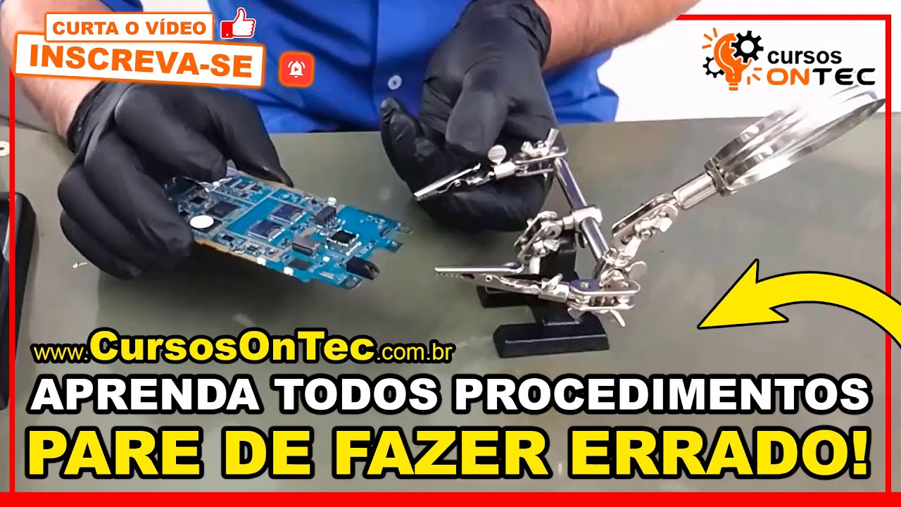 Como Trocar Conector de Carga - Aula de Solda - Curso de Manutenção de Celular