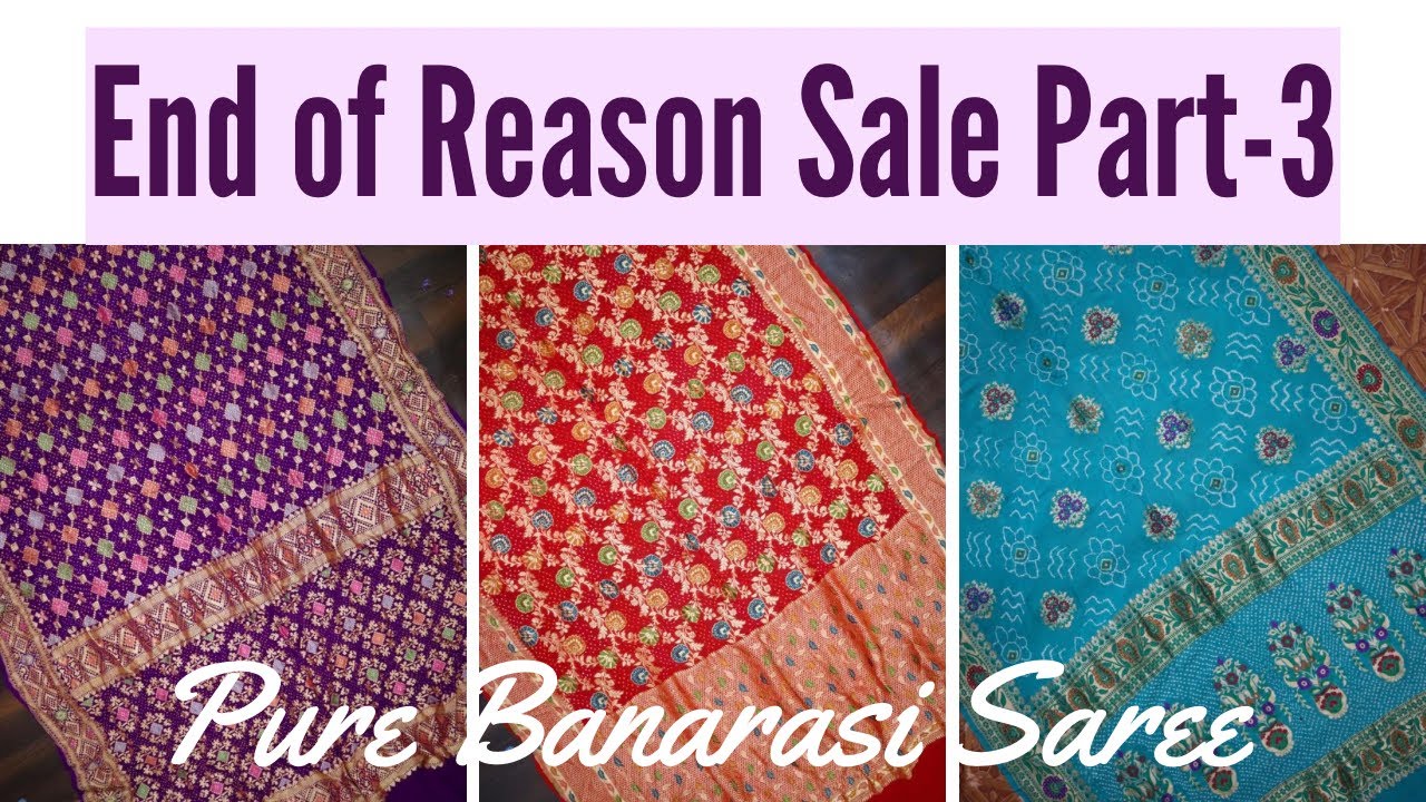 Part-3 End of Reason Sale | Pure Banarasi Saree|| Shakuntalam Fabrics#saleitems #khaddisaree #sale