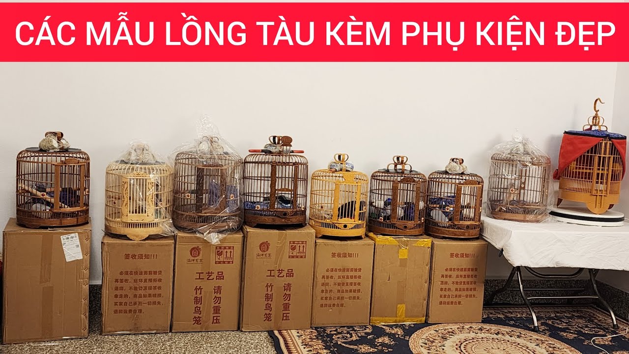 CÁC MẪU LỒNG CHIM TÀU KÈM THEO CÁC PHỤ KIỆN ĐẸP... #0374961666 #LYHAICHIM