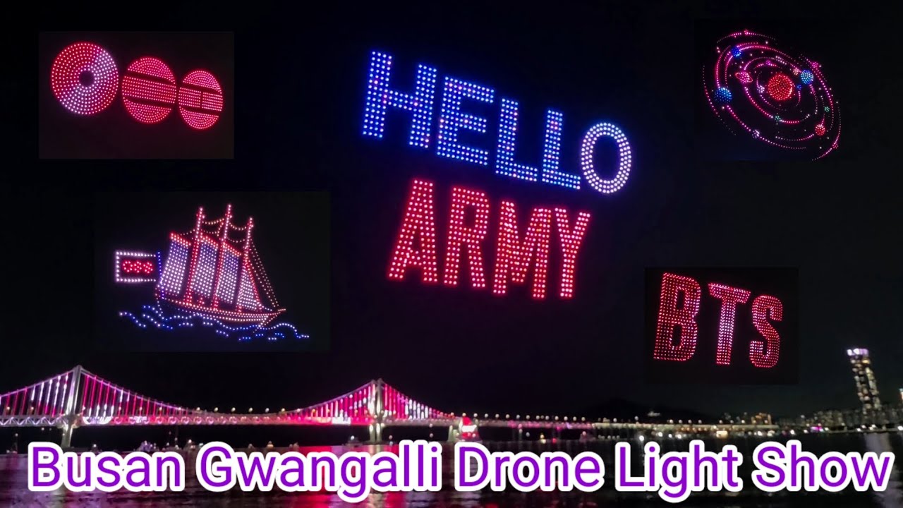[4K 260613] BTS Busan Gwangalli Drone Light Show #bts #arirang #busan #광안리드론쇼 #2026