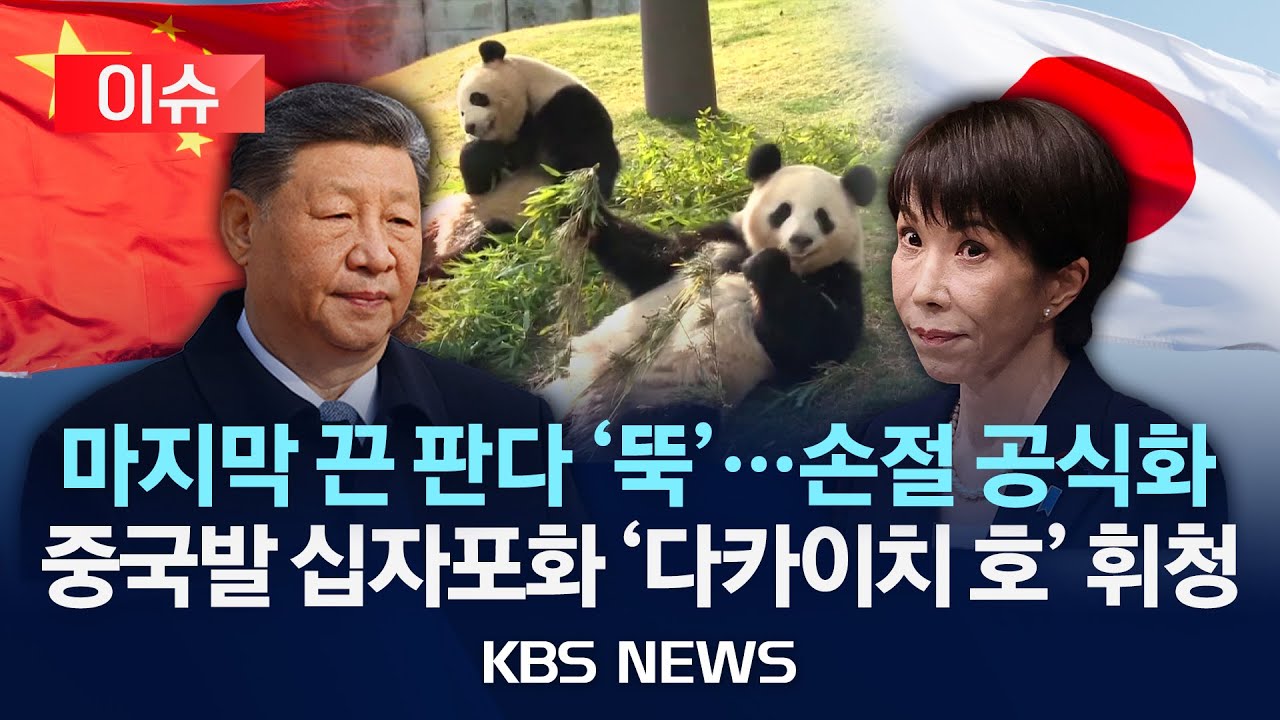 [이슈] 54년만에 판다 실종되는 일본/2026년 1월 22일(목)/KBS