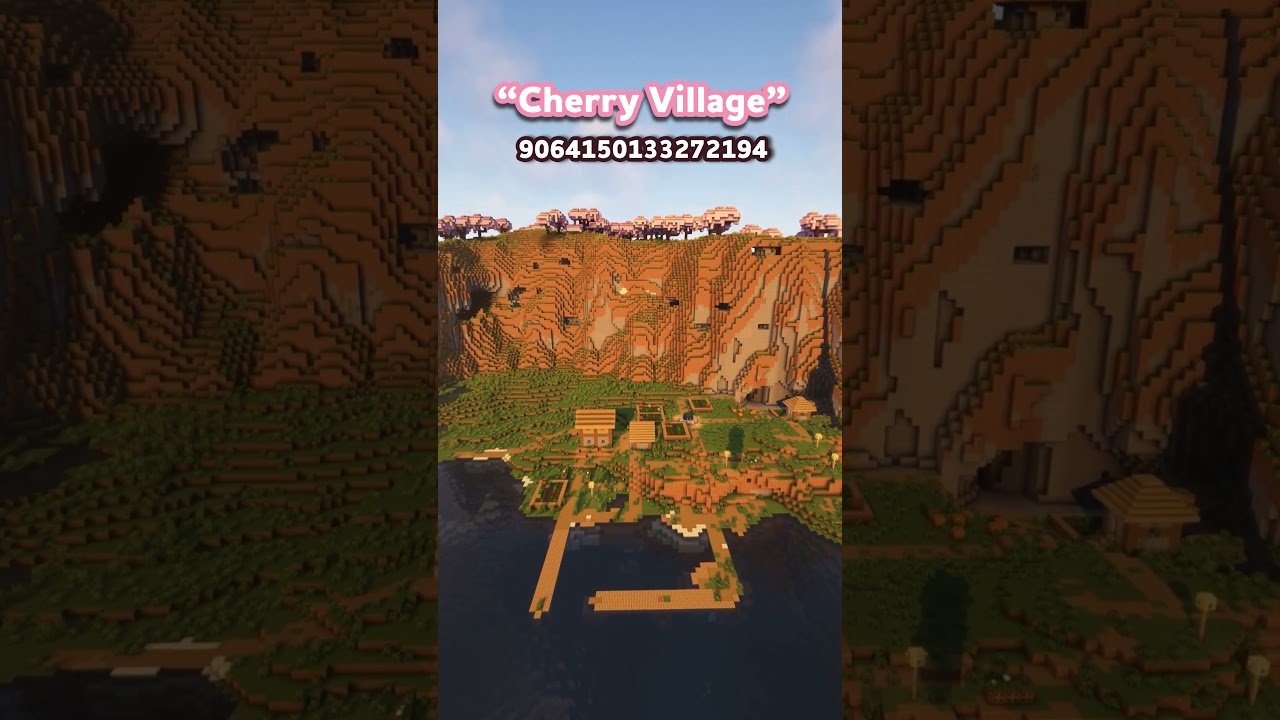 Amazing 1.20 Cherry Blossom Biome Seeds! 💗🤩 | #minecraft #shorts